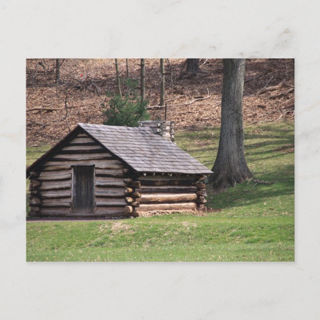 Soldier Cabin ~ Valley Forge Postcard (Front)