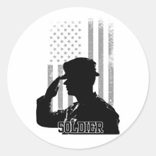Soldier Classic Round Sticker