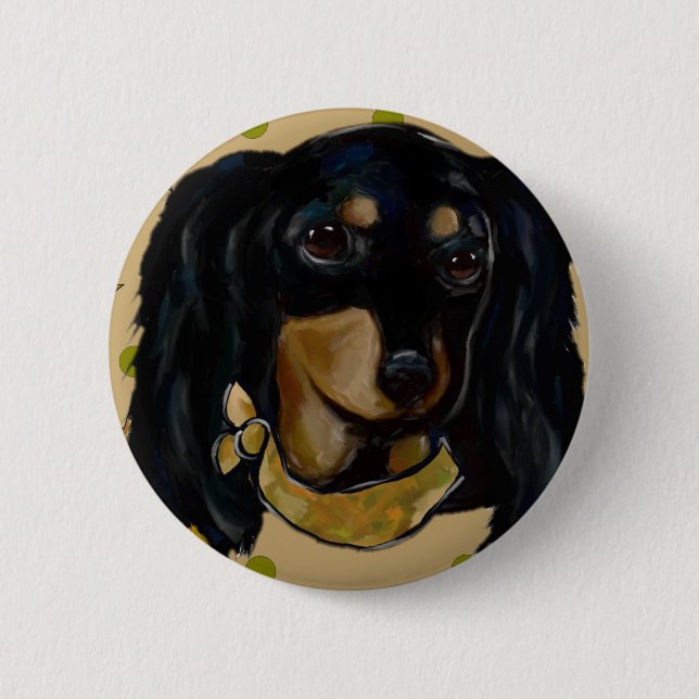 Soldier  Doxie 6 Cm Round Badge (Front)