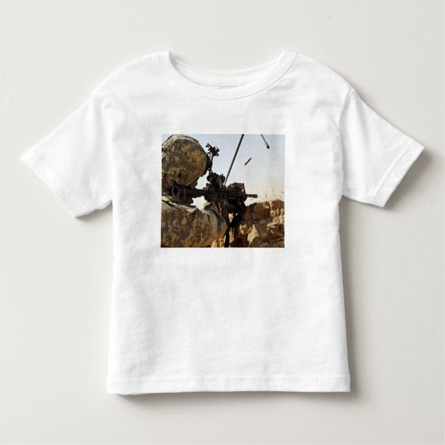 soldier engages enemy forces toddler T-Shirt (Front)