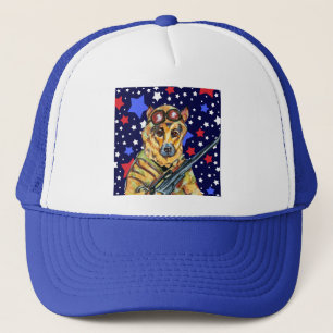 SOLDIER GERMAN SHEPHERD TRUCKER HAT