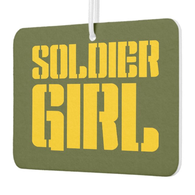 SOLDIER GIRL CAR AIR FRESHENER (Left)