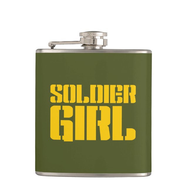 SOLDIER GIRL HIP FLASK (Front)