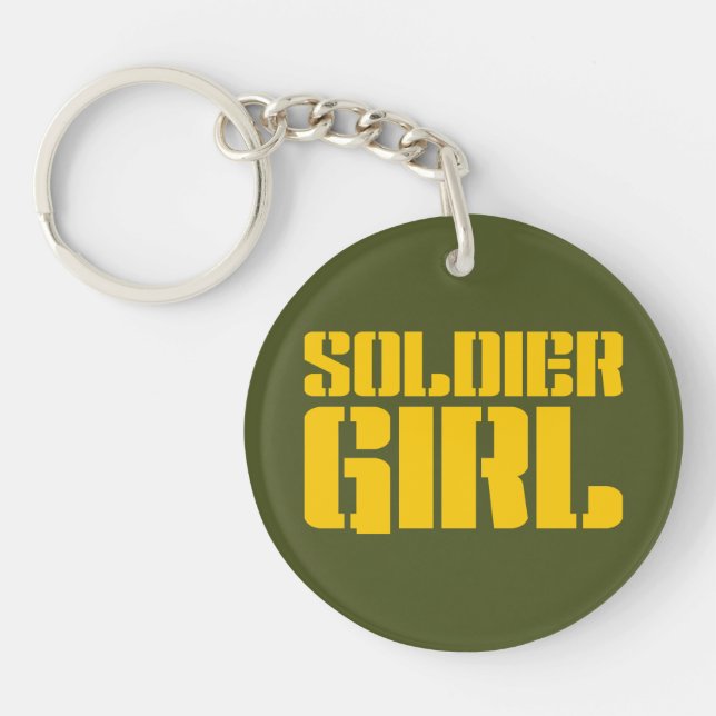 SOLDIER GIRL KEY RING (Front)