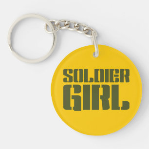 SOLDIER GIRL KEY RING