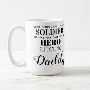 Soldier Hero Military Daddy Fathers Day Photo Coffee Mug
