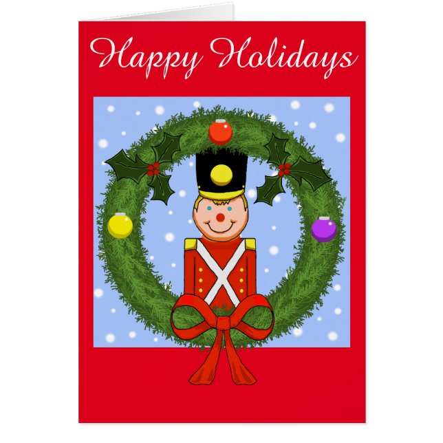 Soldier Holiday Card (Customisable) (Front)