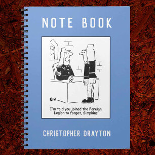 Soldier in the French Foreign Legion Cartoon Notebook