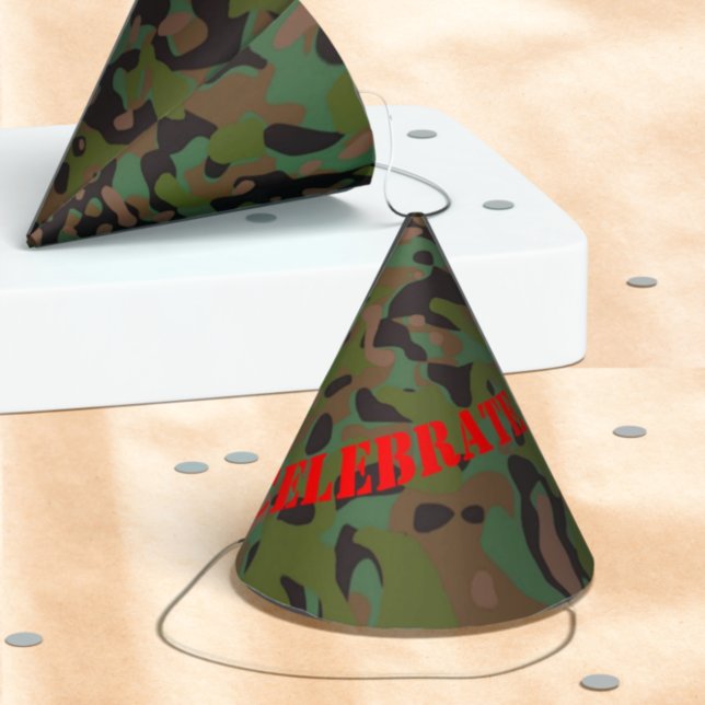 Soldier Joe GI Camouflage Party Hat (Creator Uploaded)