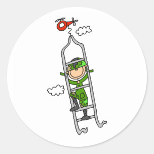 Soldier Manoeuvres Classic Round Sticker