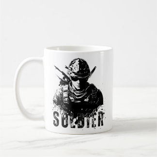 Soldier Mug - Bold Military Tribute Design