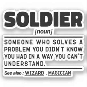 Soldier Noun Definition Retired Veteran Dad Cool