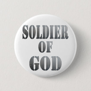 Soldier of God 5 Métal 6 Cm Round Badge
