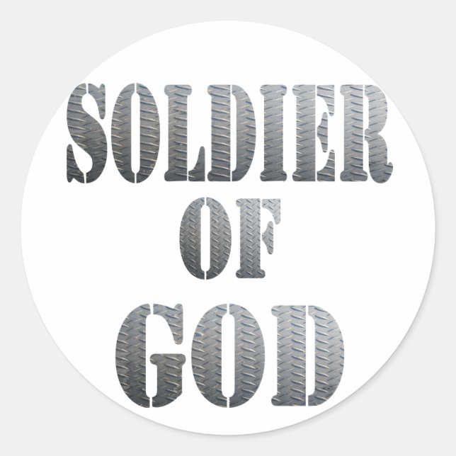 Soldier of God 5 Métal Classic Round Sticker (Front)
