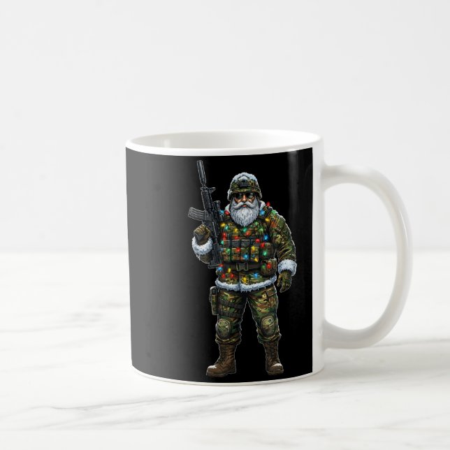 Soldier Santa Camouflage Christmas Military Hunter Coffee Mug (Right)