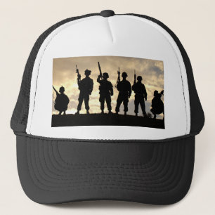 Soldier Silhouettes Trucker Hat