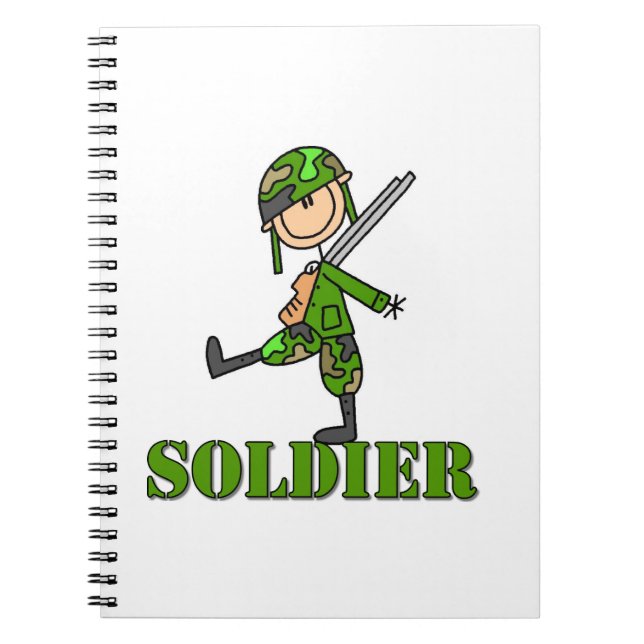 Soldier Stick Figure Notebook (Front)