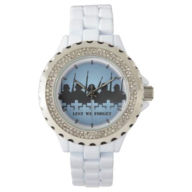 Soldier Tribute Watch Lest We Forget Wrist Watch (Front)
