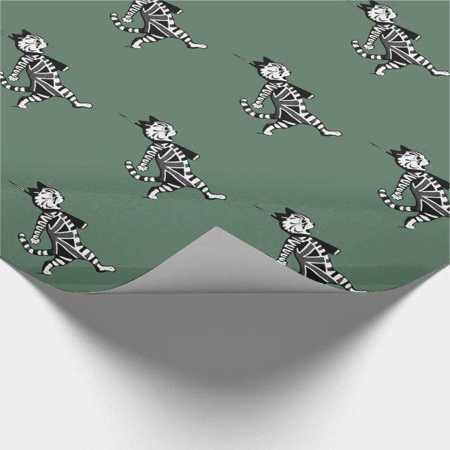 Soldier Union Jack Cat Wrapping Paper (Corner)