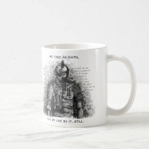 Soldier Warrior - Oath Customise Background Colour Coffee Mug