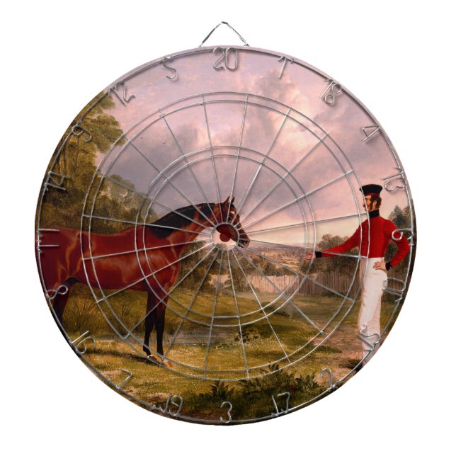 Soldier With an Officer's Horse Dartboard (Front)
