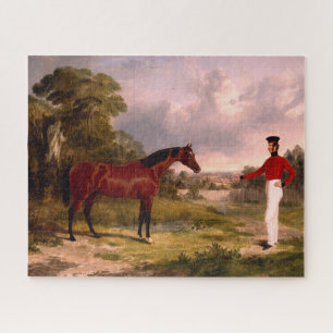 Soldier With an Officer's Horse Jigsaw Puzzle