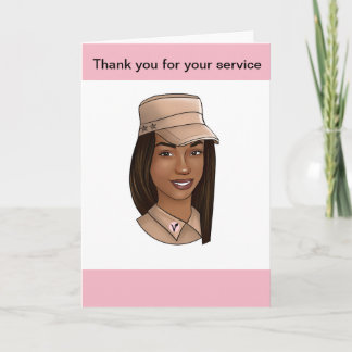 SoldierGirl Greeting Card