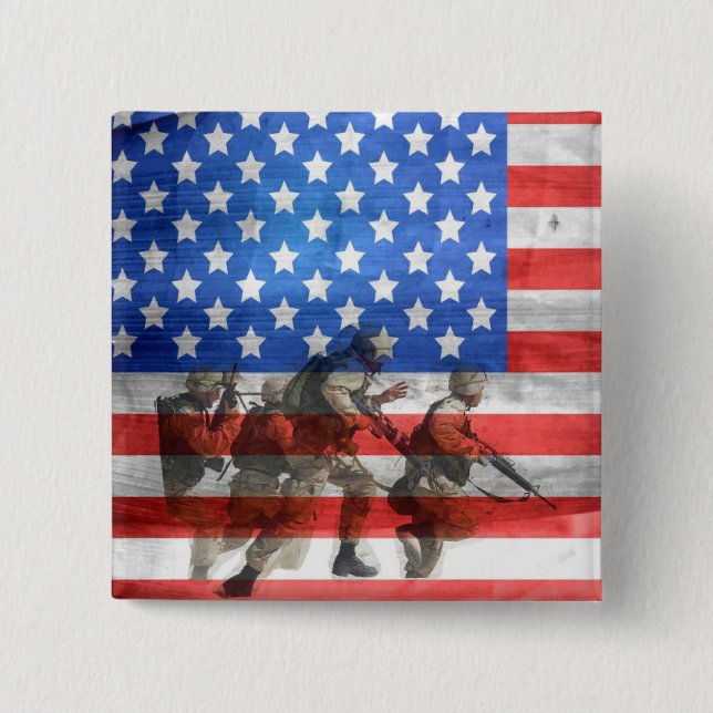 Soldiers 15 Cm Square Badge (Front)