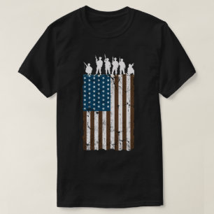 Soldiers American Retro Flag T-Shirt