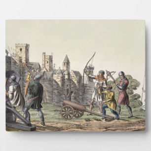 Soldiers and Artillery of the 15th Century, plate Plaque