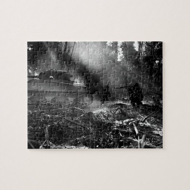 Soldiers at Bougainville (Solomon Islands) 1944 Jigsaw Puzzle (Horizontal)