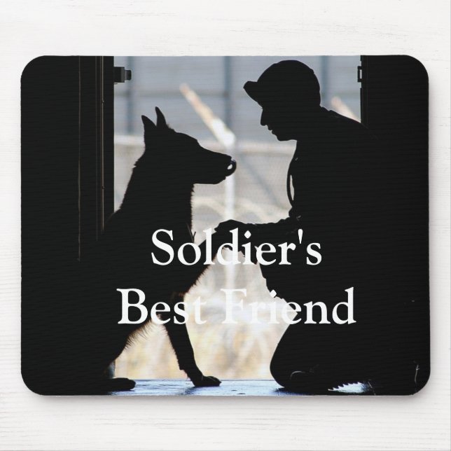 Soldier's Best Friend Mouse Pad (Front)