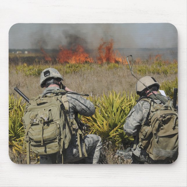 Soldiers call in information mouse pad (Front)