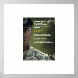 Soldiers Creed Poster 23x23