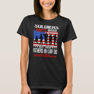 Soldiers Don't Brag Proud Army Father In Law Shirt