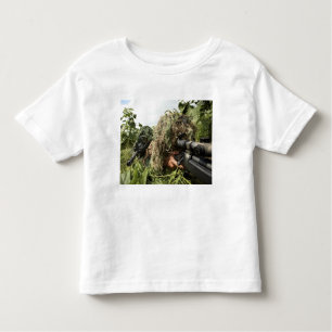 Soldiers dressed in ghillie suits toddler T-Shirt