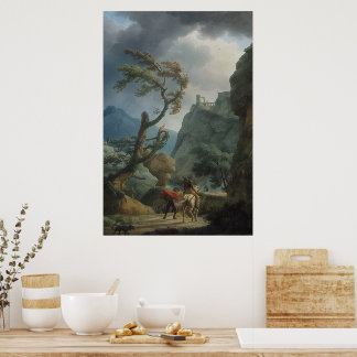 Soldiers in a Mountain Gorge (1789) Poster