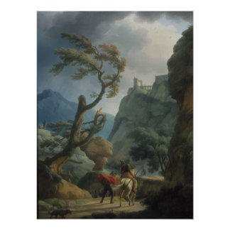 Soldiers in a Mountain Gorge (1789) Poster