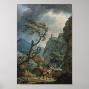 Soldiers in a Mountain Gorge (1789) Poster