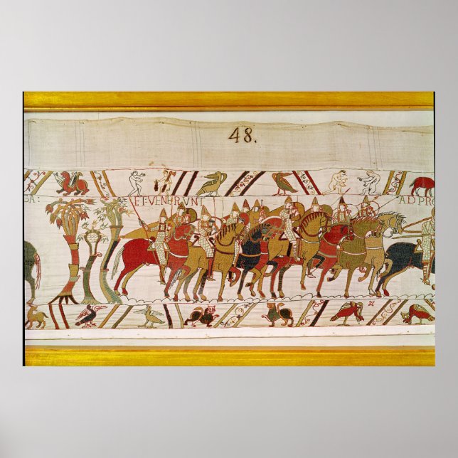 Soldiers leaving Hastings to do battle with Poster (Front)