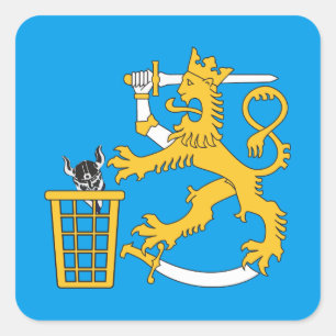 Soldiers of odinit ja suomileijona, tarra square sticker