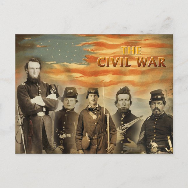 Soldiers of the American Civil War Postcard (Front)
