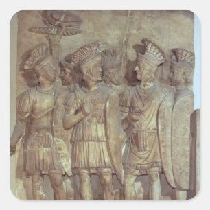 Soldiers of the Praetorian Guard, relief Square Sticker