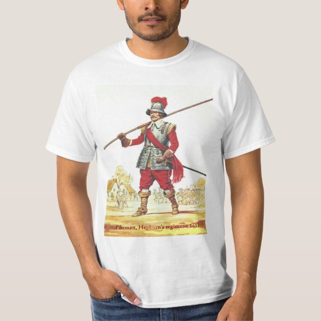 Soldiers of the Queen, Pikeman Hepburn's Regiment T-Shirt (Front)