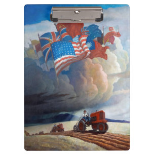 Soldiers of the Soil by Newell Convers Wyeth Clipboard