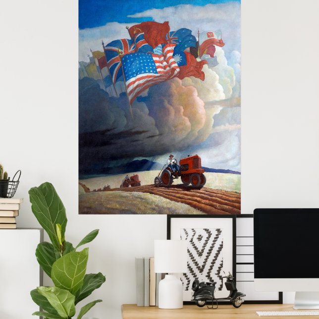 Soldiers of the Soil by Newell Convers Wyeth Poster (Home Office)