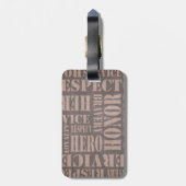 Soldier's Personalised Luggage Tag (Back Vertical)