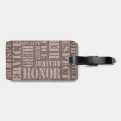 Soldier's Personalised Luggage Tag (Back Horizontal)