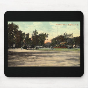 Soldiers Place, Buffalo NY 1908 Vintage Mouse Pad