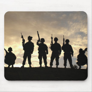 Soldier's Silhouette 20 Mouse Pad
